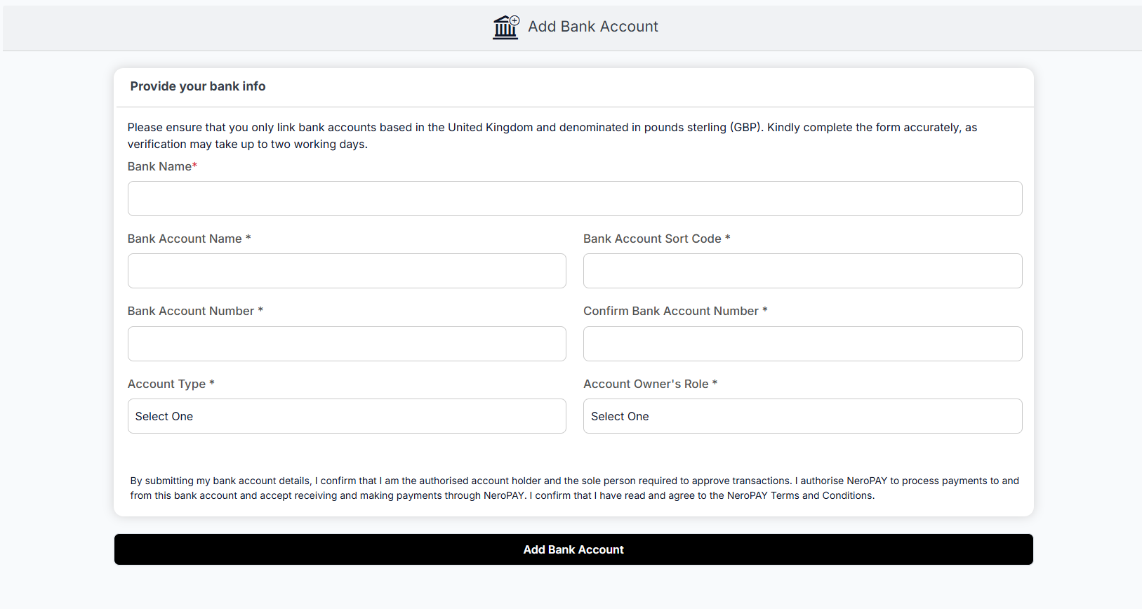 Bank linking step 3